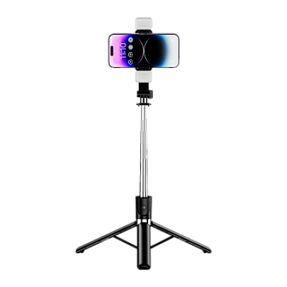 Compact Mini Live Broadcast Tripod & Extendable Selfie-Stick with Dual Fill Lights